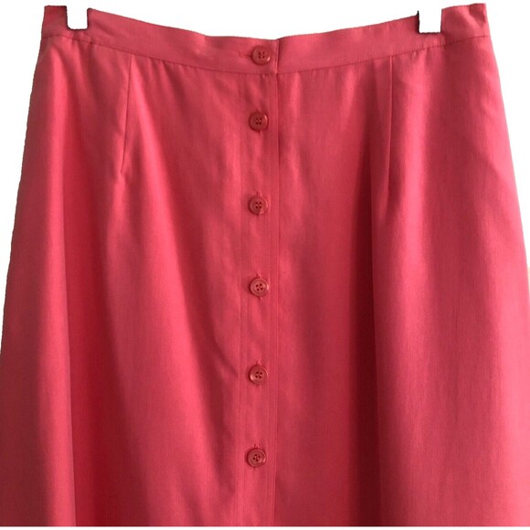 Talbots Pure Silk Skirt Set Sz 10-12 Y2k Elegant 2 Piece Tank Top & Skirt - Picture 8 of 15